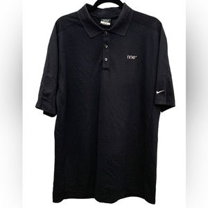 Nike Golf Black Polo Shirt Size XL Has‎ Logo nne